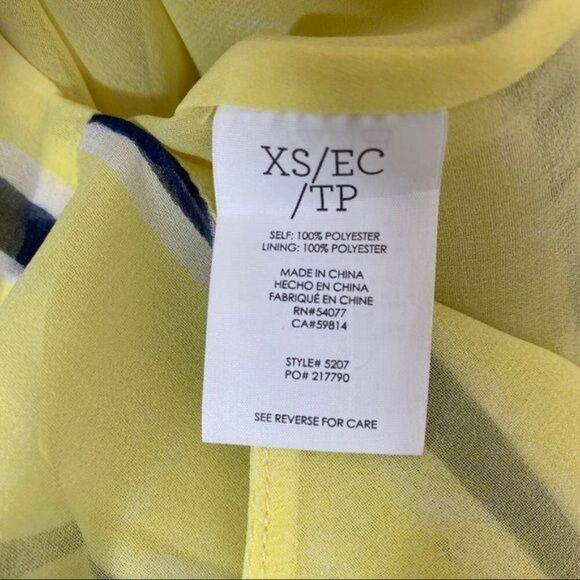 Cabi Yellow Tank Top Size Extra Small - Picture 7 of 9